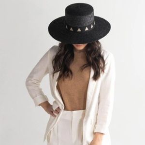 Gigi Pip Corey Short Black Hat